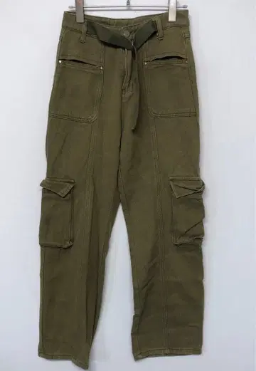 Y2K 스트릿 갸루 빈티지 스타일 구제 의류 벨트 카고 팬츠