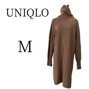 새상품급 UNIQLO 유니클로 차콜 긴팔 니트 원피스 M