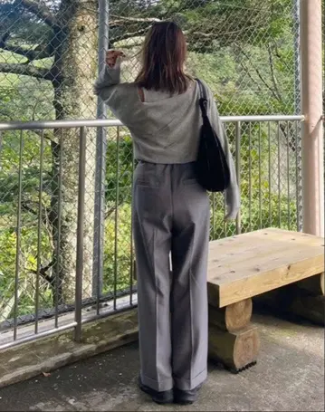 Searoomlynn 컴비 디자인 캐시미어 믹스 상의