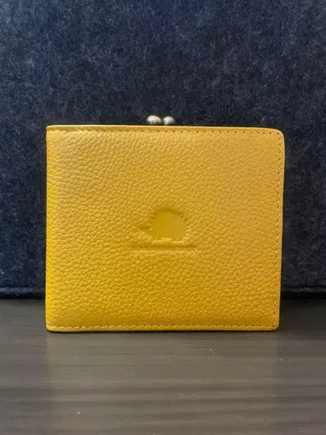 스칸디나비안 포레스트 접이식 지갑 옐로우 컬러 고슴도치 미사용