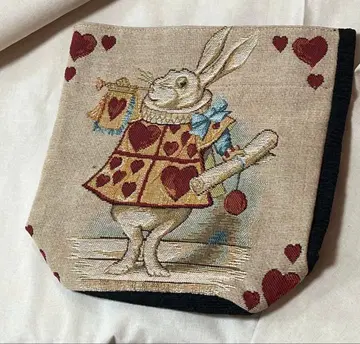 익명 배송/원더랜드 앨리스 카드놀이 토끼 패턴 고블랑풍 미니백