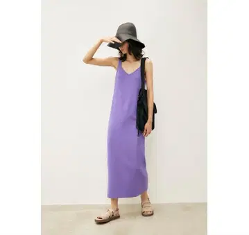 moussy KNIT 원피스 퍼플