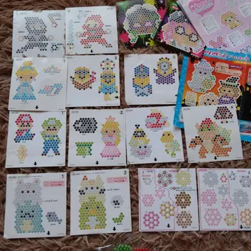 아쿠아비즈 도안 24장 + 덤 마리오 스미코 스플라 미니언 등