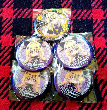 프리큐어 BIG 홀로그램 캔뱃지 큐어 아르카나 쉐도우