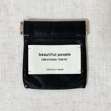 beautiful people 레더 스몰 케이스 코인 케이스 지갑