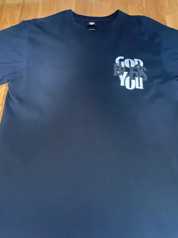 GOD BLESS YOU 티셔츠 XL 블랙&화이트 로고