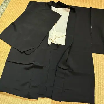 새상품급 기모노 무지 순수 블랙 하나 문 겉옷
