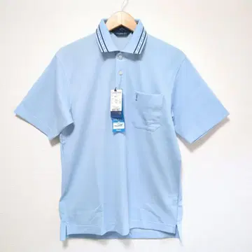 [ 새상품 ] MIZUNO 골프 피케 셔츠 반팔 남성용 M 라이트 블루