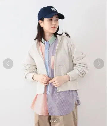 BEAMS BOY 레트로 핏 지퍼 후디