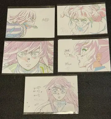 귀멸의 칼날 기둥전 원화 엽서 기유 이쿠로 미츠리 시노부 무이치로