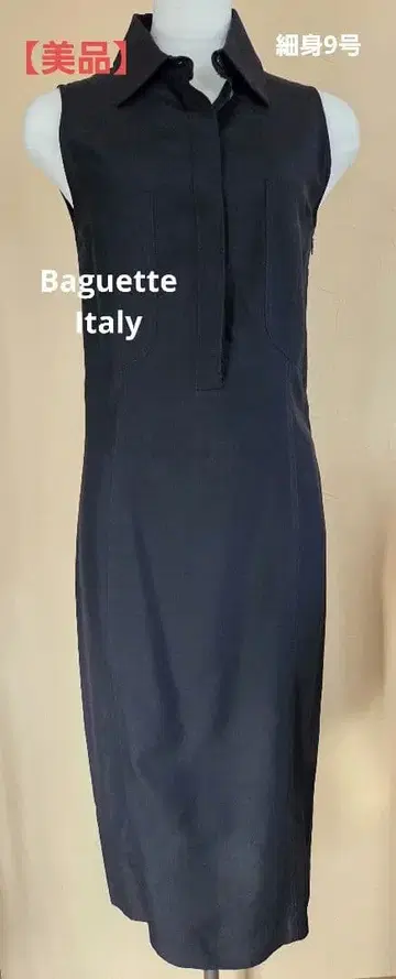 [ 새상품급 ] Bagutta 슬리브리스 원피스 블랙 40 이탈리아제