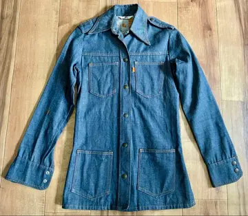 빈티지 Levi's 리바이스 오렌지 탭 70s 사파리 데님 자켓