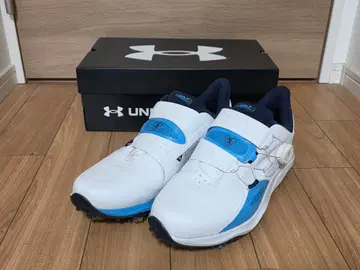 UNDER ARMOUR 골프화 화이트/블루