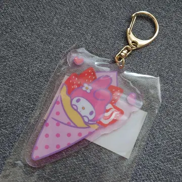 산리오 마이멜로디 아크릴 키링 아이스크림 콘