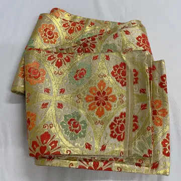 앤티크 반 오비 칠보 화문 당화 기모노 101t