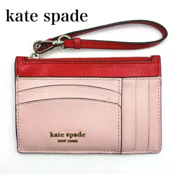 kate spade 케이트 스페이드 패스 케이스 핑크/레드