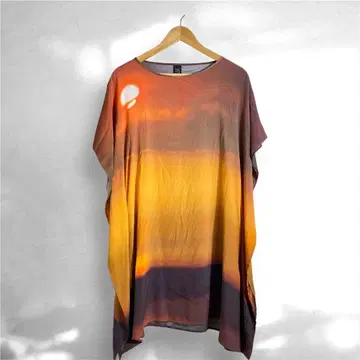 Zero+Maria Cornejo 미국제 실크 혼방 튜닉 4 석양