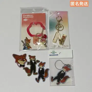 주토피아 주토피아2 닉 카라비너 아크릴 키링 스티커