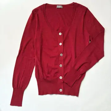 새상품급 마가렛호웰 코튼 울 실크 혼방 가디건 썸머 니트