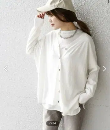 SHIPS 아이스 코튼 롱 슬리브 가디건