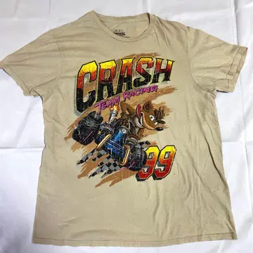 크래쉬 밴디쿠트 레이싱 T셔츠 CTR 게임T 페이드 M