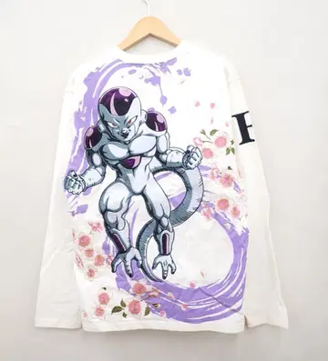 5539 카라쿠리타마시 드래곤볼 프리저 자수 롱 티셔츠