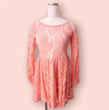 레어 LIZLISA 전체 레이스 원피스 y2k