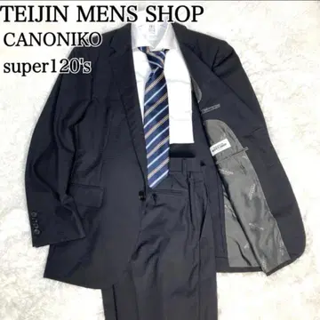 테이진 남성용 카노니코 Super120's 수트 셋업 L 비즈니스