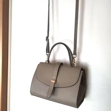 MARCO BIANCHINI 가죽 숄더백 그레이