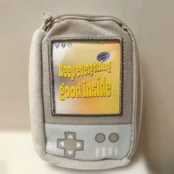 파우치(Y2K 게임기) 게임보이 그레이 덕질 파우치 봉제 인형