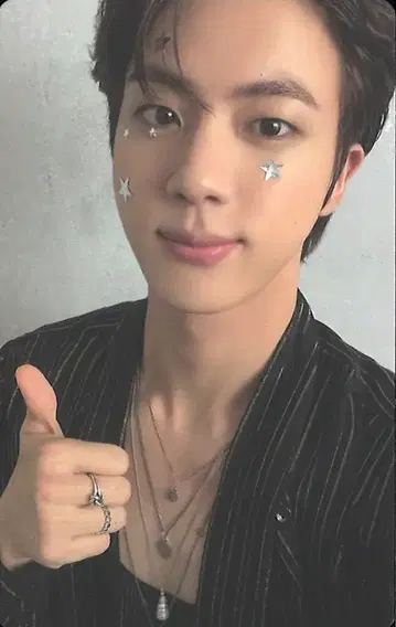 BTS JIN THE ASTRONAUT 트레이딩 카드 보라색