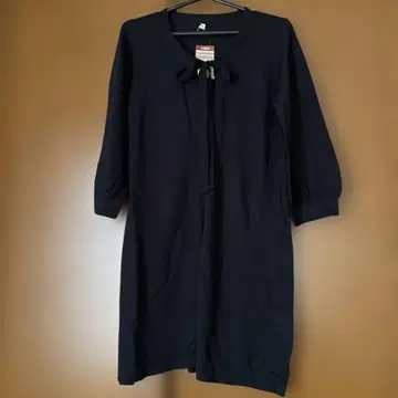 무인양품 리본 포함 코튼 모달 롱 가디건 M 사이즈