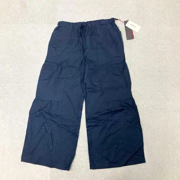 새상품 koibito misaki 와이드 팬츠 네이비 린넨 M~L