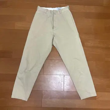 YAECA 베이지 코튼 치노 팬츠