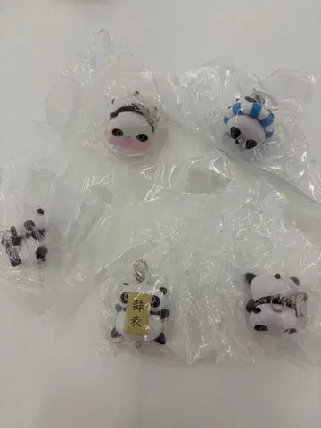 타레판다 이어지는 귀여운! 마스코트 참 메지루시 액세서리 컴프 5점