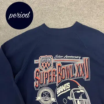 P3146 90s SIGNAL NFL 뉴욕 자이언츠 맨투맨