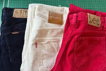 코듀로이 팬츠 3개 세트 Lee Levi's sweet camel