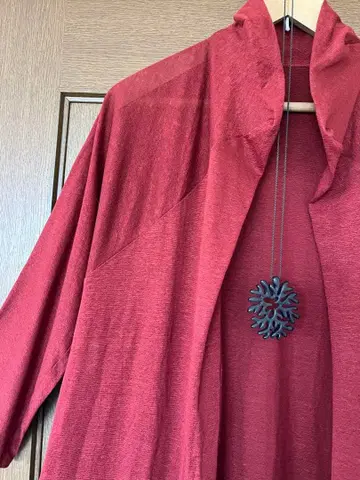 요건 레일 미착용 롱 가디건 겉옷