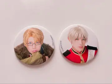 뮤지컬 헤타리아 헤타뮤 캔뱃지 미국 영국