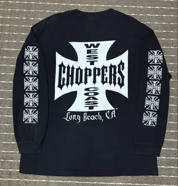 XL 상당 90s west coast choppers 아이언 크로스 롱T
