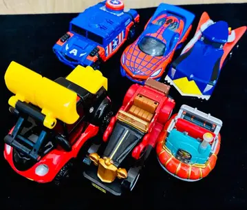 디즈니 토미카 미니카 세트 6대 스파이더맨 캡틴 아메리카