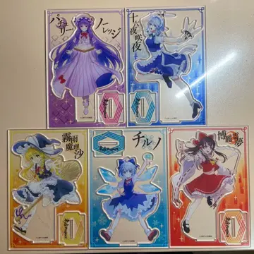 다이소 동방 Project 아크릴 스탠드 5종 세트