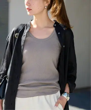 프레임워크 헬스니트 탱크탑 그레이지