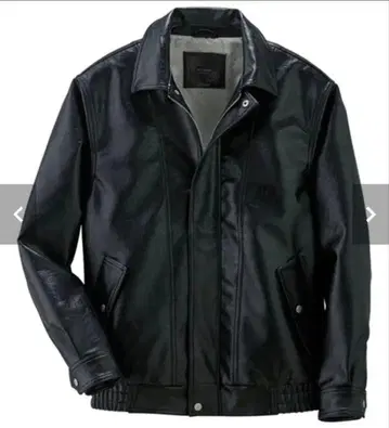 오늘 마감 택 포함 미사용 새상품 블랙 페이크 레더 자켓 M