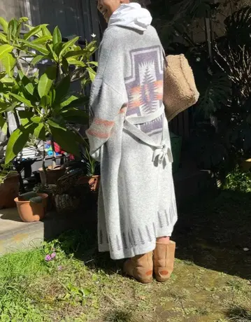 PENDLETON 에스닉 패턴 롱 가디건