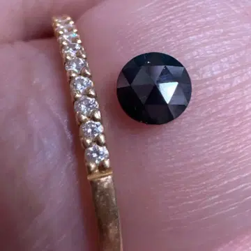천연 블랙 다이아몬드 로즈컷 0.255ct