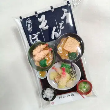 맛자랑 우동소바 가챠 채운 파우치 미니어처 리멘트 미니 브랜드