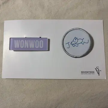 세븐틴 원우 네임 배지