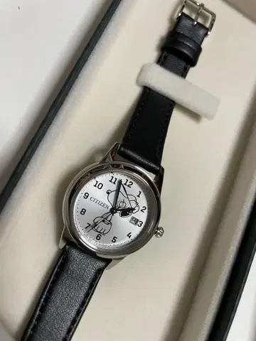 쇼핑 스누피 한정판 CITIZEN 에코드라이브 워치/SILVER