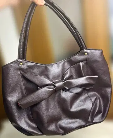 모리걸 리본 토트 브라운 백 페어리 그런지 히메갸루 헤이세이